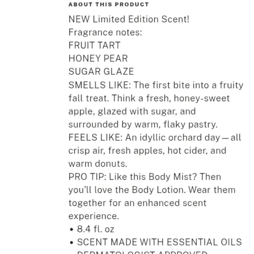 PINK By Victoria's Secret APPLE CRISP BODY MIST 8.4 Oz New Msrp $20
